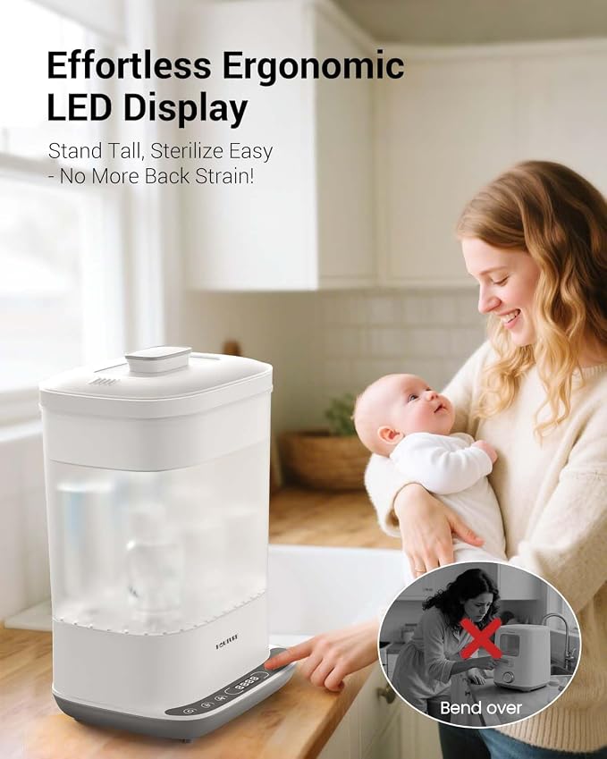 Baby Bottle Sterilizer | Esterilizador de Biberones, 6-in-1 HAUTURE Bottle - Image 5