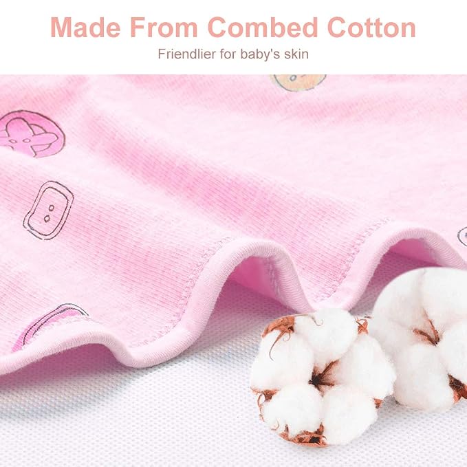 Premium Soft Cotton Baby Swaddle Blankets, Unisex Baby Blanket Wrap - Image 5