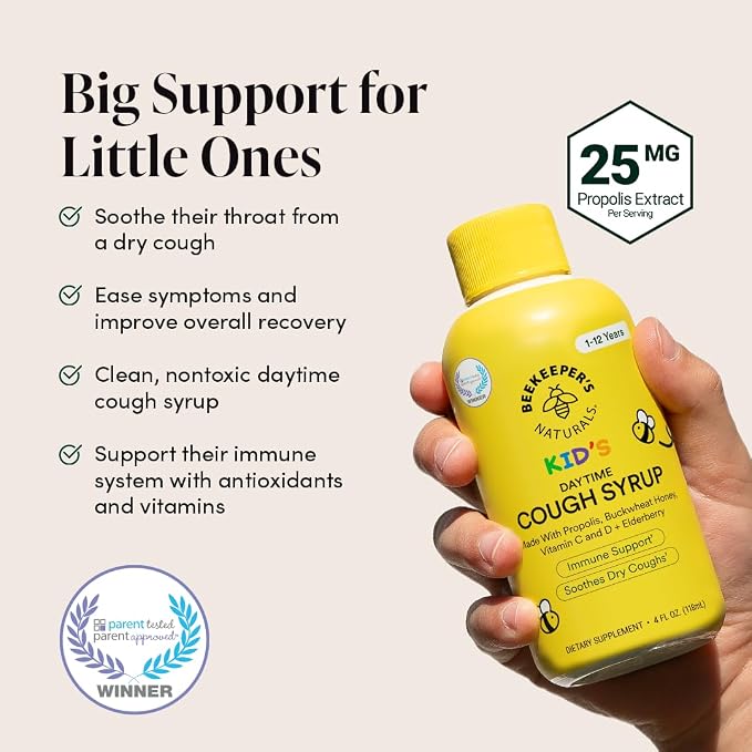 Beekeeper's Naturals Kid's Immune Support Essentials | Kid's Propolis Throat - Image 3