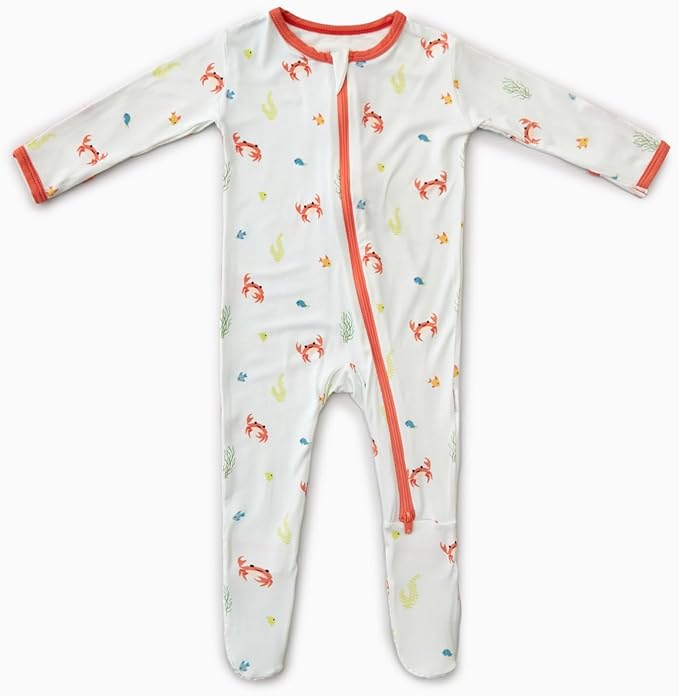 Bamboo Little Soft Baby Footie Pajamas, Baby Clothes, Newborn Sleepers by BambooLittle