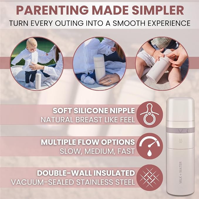 MILK & WATER All in One Baby Bottle & Baby Formula Dispenser On The Go - Image 9