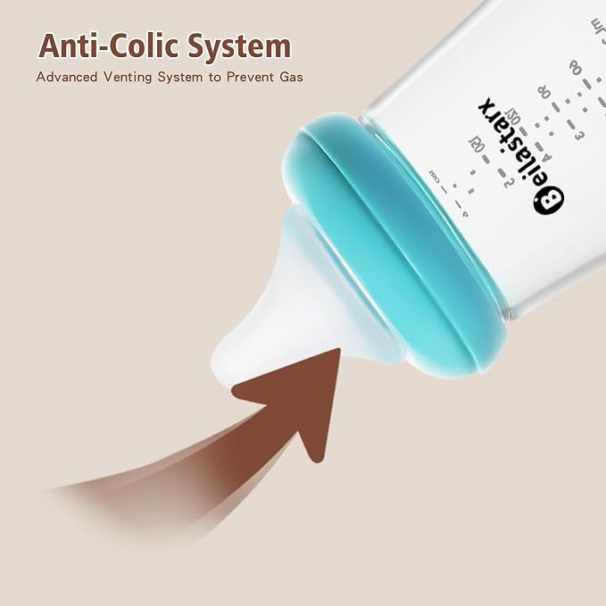 Glass Baby Bottles with Natural Response Nipple Size S - Image 5