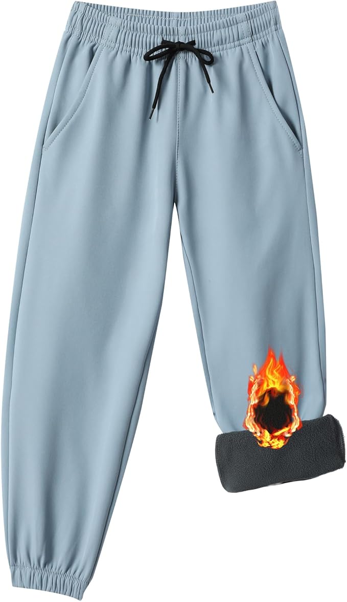 Toddler Fleece Lined Warm Joggers - Image 2