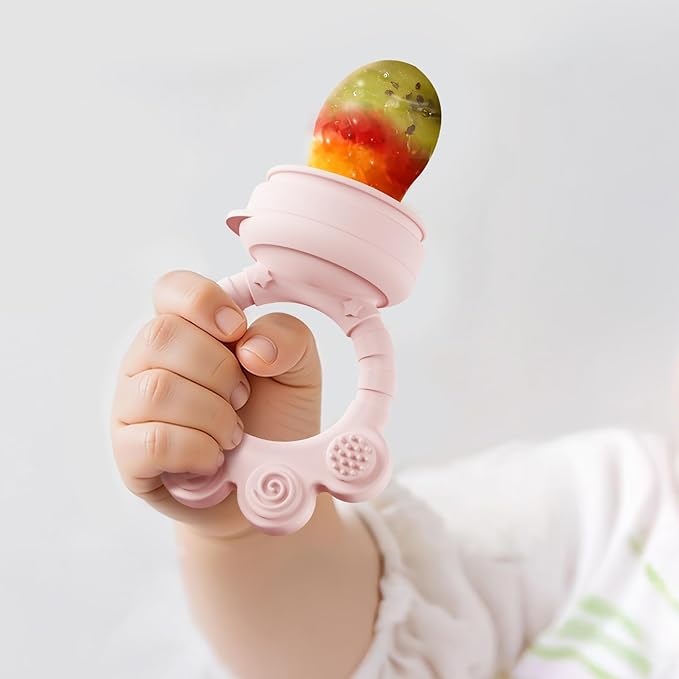 2 Pack Baby Fruit Food Feeder+Breastmilk Popsicle Molds, Baby Teethers - Image 5