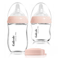 Gulicola Natural Glass Baby Bottle Newborn Set, 3 oz and 5 oz by GulicolaBaby