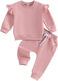 Fernvia Toddler Baby Girl Clothes 3 6 9 12 18 24 Months Fall Outfits Solid Long by Fernvia