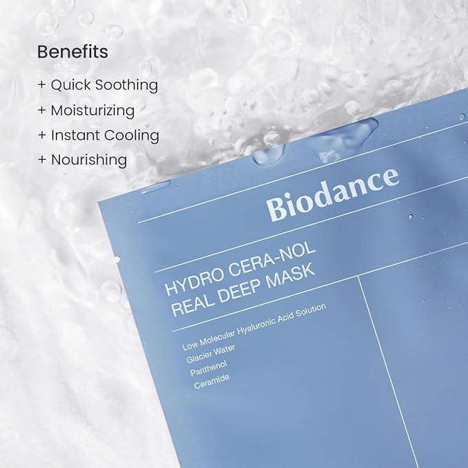 BIODANCE Hydro Cera-nol Real Deep Mask, Overnight Hydrogel Mask, Hydrating - Image 4
