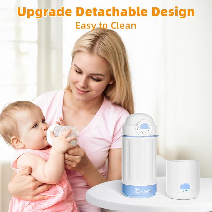 Portable Milk Warmer for Travel, New Upgrade Detachable Design, 17Oz Larger - Image 8