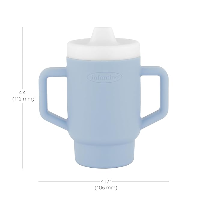 Infantino My 1st Tiny Tumbler, Silicone Sippy Cup - Image 3