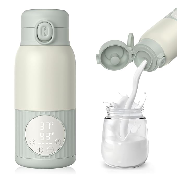 Portable Bottle Warmer for Breast Milk, Formula or Water 13oz Large Capacity by UKEXE