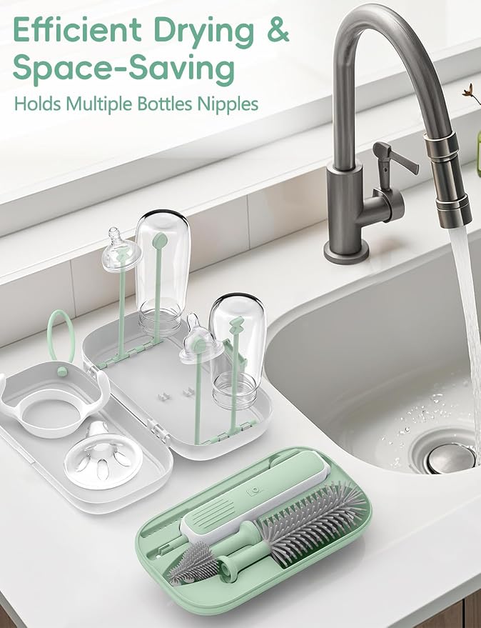 Electric Baby Bottle Brush Cleaner, Baby Travel Bottle Cleaner Kit- 2000mAh - Image 3