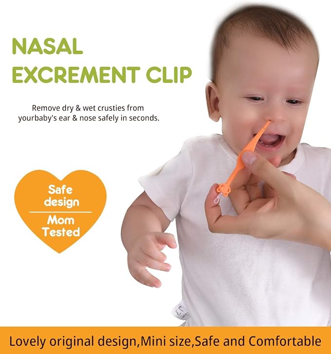 Two Pack 3 in 1 Baby Nose and Ear Gadget, Safe Baby Nose and Ear Cleaner - Image 2