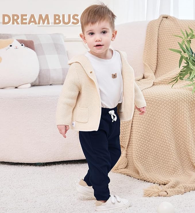 DREAM BUS Pack of 3 Toddler Jogger Pants - Image 3