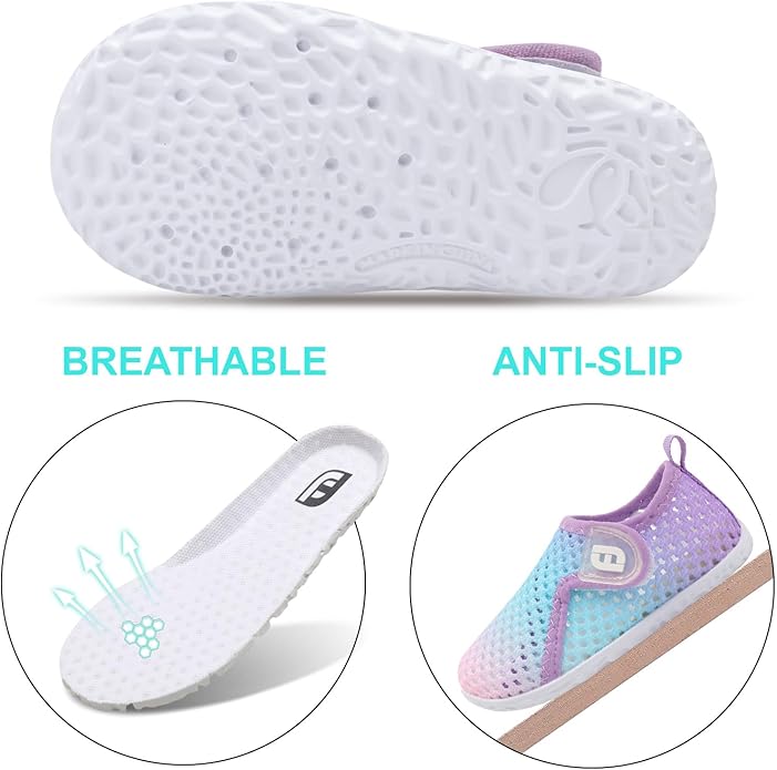 JOINFREE Baby Toddler Water Shoes Boys Girls Sandals Barefoot Kids Breathable - Image 4