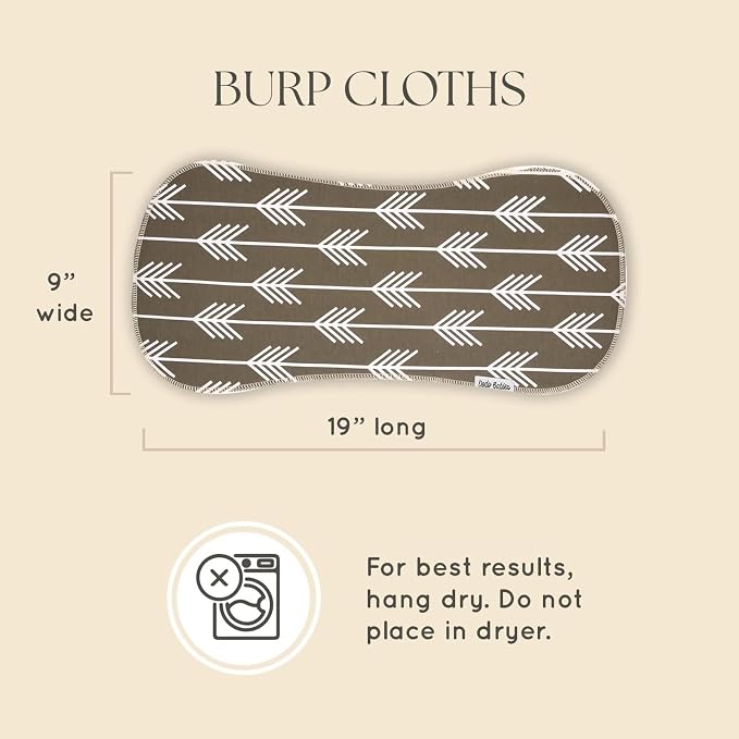 Dodo Babies 5-Pack Baby Burp Cloths - Image 6