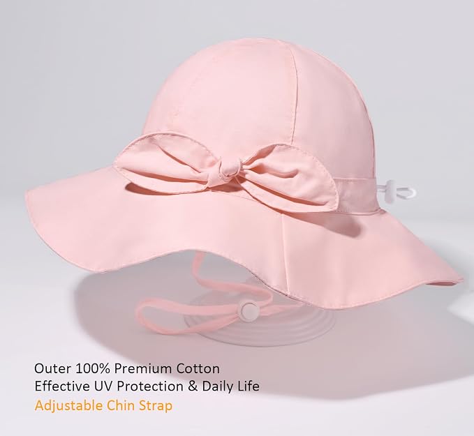 Baby Girl Sun Hat Summer Foldable Beach Hats - Image 4