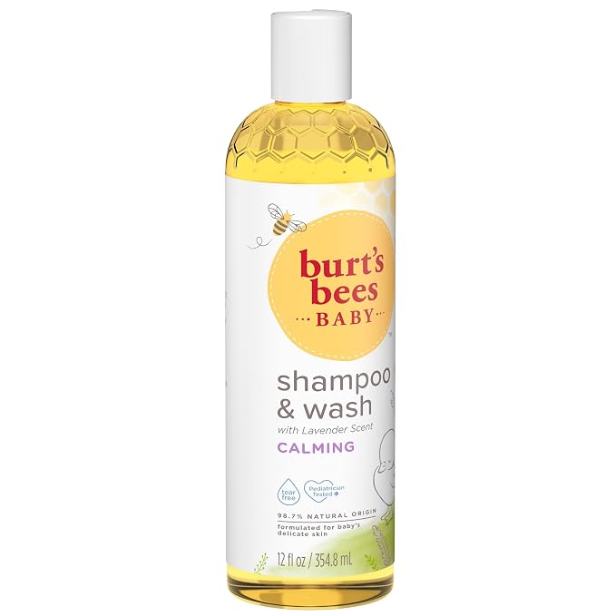 Burt's Bees Baby Shampoo & Wash, Calming Tear Free Baby Soap, 12 Fl Oz - Image 10
