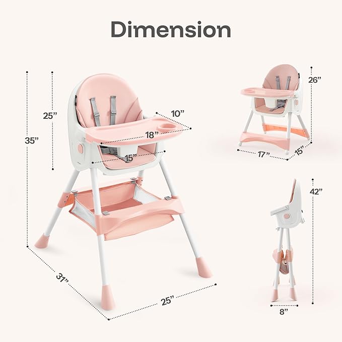 HARPPA 6-in-1 Convertible Baby High Chair - Image 6