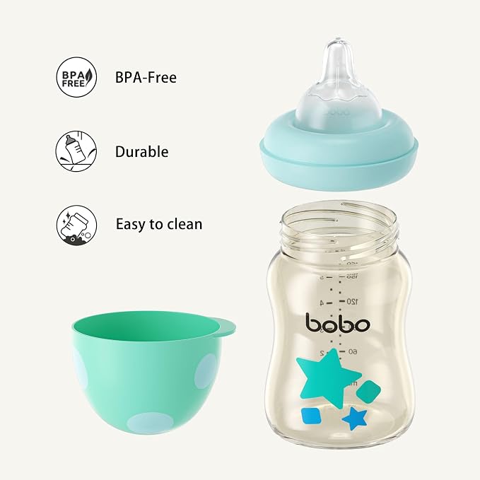 YOHKOH PPSU Baby Bottle Wide Neck, Newborn Anti-Colic Baby Bottle - Image 6