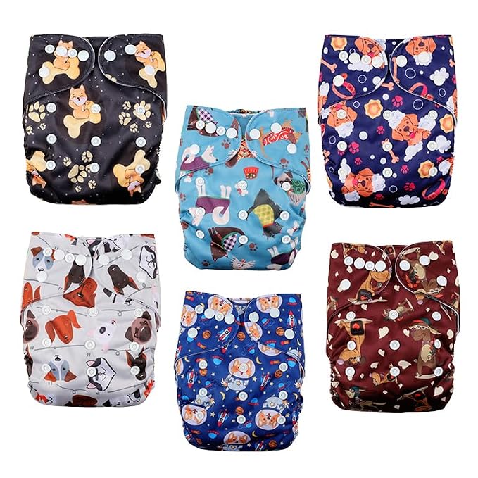 wegreeco Cloth Diapers 6 Pack - Image 2