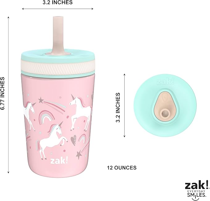 Zak Designs Kelso Toddler Cups For Travel or At Home, 12oz Vacuum Insulated - Image 8
