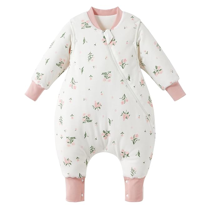 Duomiaomiao 3.5 TOG Toddler Sleep Sack 6-12 Months 100% Cotton Winter Side Open by DuoMiaoMiao
