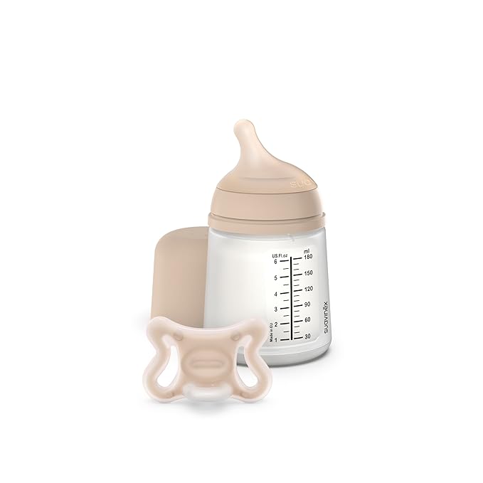 Suavinex Zero Zero Newborn Starter Set Small Anti Colic Baby Bottle + Pacifier by Suavinex