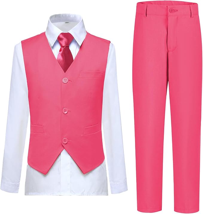 Boys Vest Set Formal Dress Suits Wedding Outfit Dresswear by Lycody
