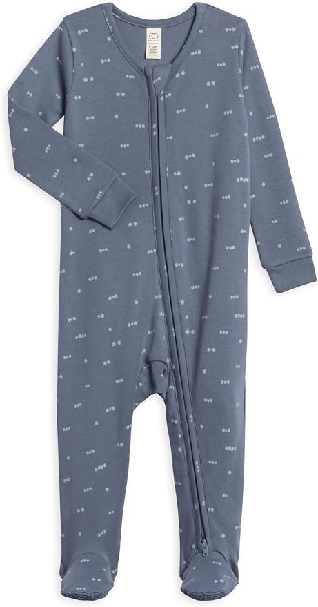 Colored Organics Baby Zip-Up Footed Sleeper by ColoredOrganics