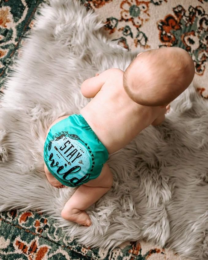 ALVABABY 6 Pack with 12 Inserts Baby Diaper Pocket Cloth Diapers Reusable - Image 8