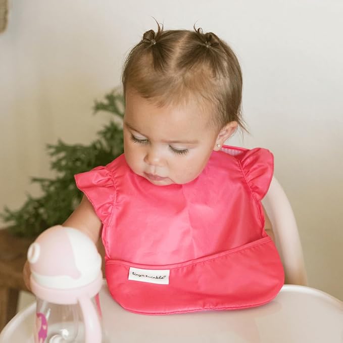 Tiny Twinkle Mess Proof Baby Bibs - Image 3