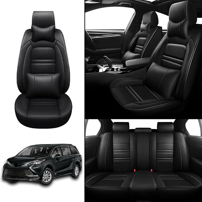 Car Seat Covers for Toyota Sienna 2004-2025 | 5-Seats Seat Covers, Waterproof - Image 2