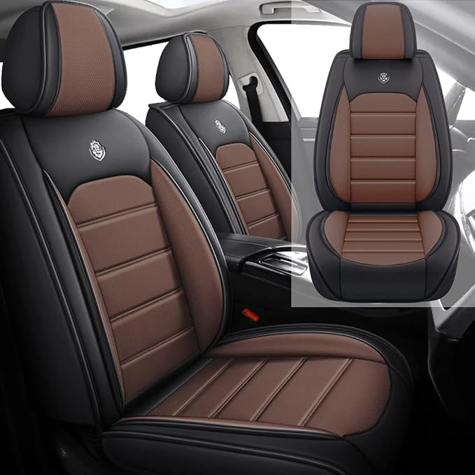 Leather Seat Cover for Ford Edge 2010-2026, Waterproof Soft Seat Covers by LEYPOCO