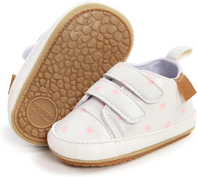 Clowora Baby Boys Girls Shoes Non-Slip Rubber Sole Sneakers Infant First by Clowora