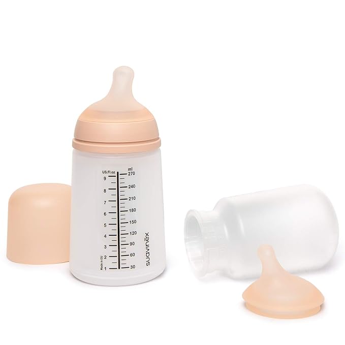 Suavinex Zero Zero Starter Set Small Anti Colic Baby Bottle, No 1 Spanish Baby - Image 3