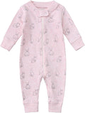 Owlivia Organic Cotton Baby Boy Girl Zip up Sleep 'N Play Pjs, Long Sleeve by Owlivia