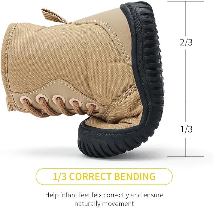 BMCiTYBM Toddler Baby Winter Snow Boots Boy Girl Faux Fur Warm Non Slip First - Image 5