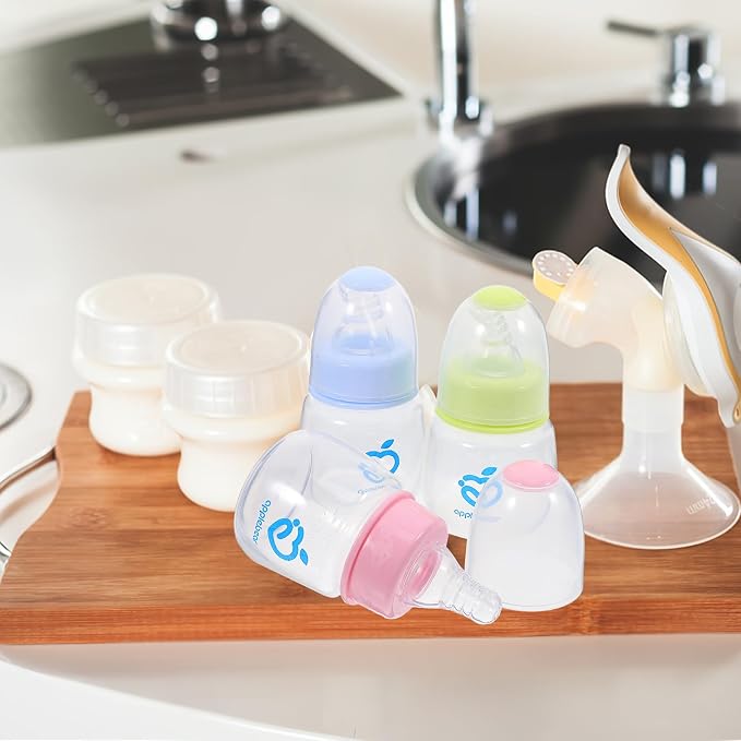 Kisangel 9pcs Mini Baby Bottles Plastic Feeder Bottles Infant Cereal Bottle - Image 7