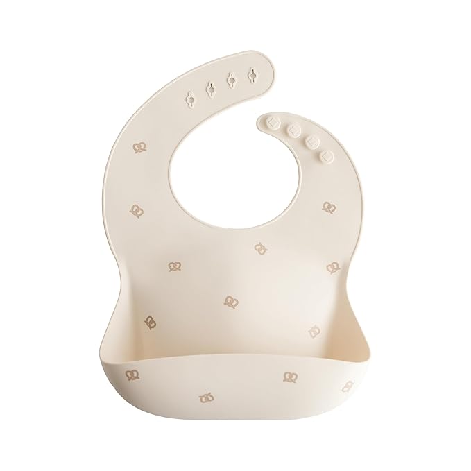 mushie Silicone Baby Bib | Adjustable Fit Waterproof Bibs by mushie