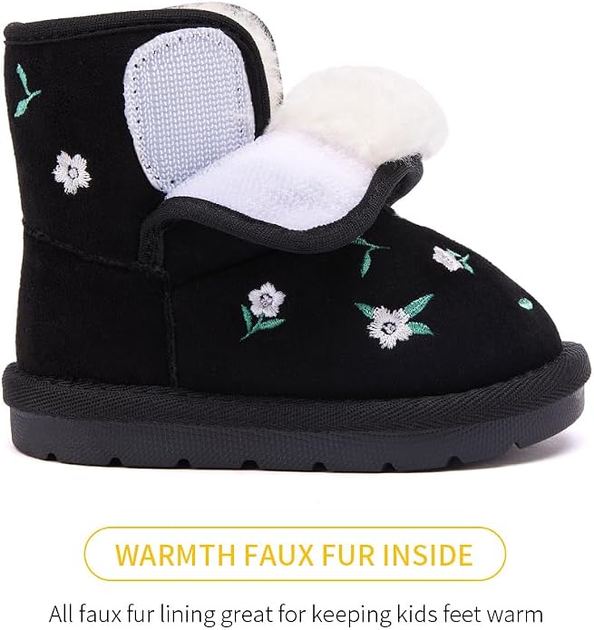 BMCiTYBM Girls Boys Snow Boots Warm Winter Fur Lined Baby Shoes - Image 4