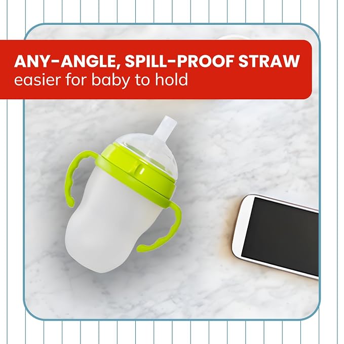 Straw Transition Cup Kit for Comotomo Baby Bottles | Conversion Kit Fits 5 - Image 6