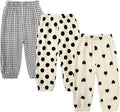 MYGBCPJS Baby Boys Girls Cotton Linen Trousers Kids Casual Ankle Pants Loose by MYGBCPJS
