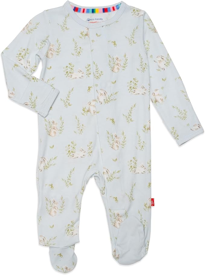 Magnetic Me Boys Modal Magnetic Baby Footie Pajamas | Silky Soft Modal Fabric | by magneticme