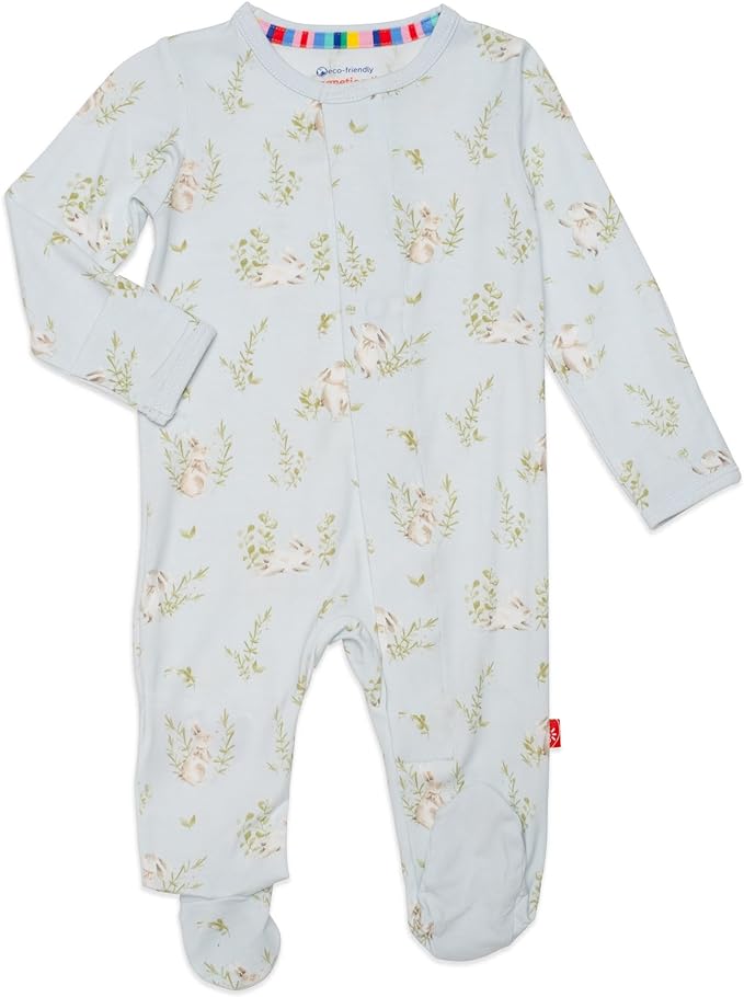 Magnetic Me Boys Modal Magnetic Baby Footie Pajamas | Silky Soft Modal Fabric | by magneticme