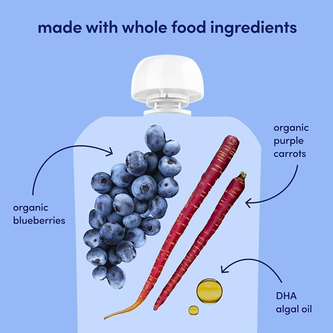 Cerebelly Organic Baby Food Pouches – Organic Purple Carrot Blueberry Pouch - Image 6