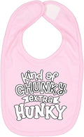 Wild Bobby Kind of Chunky Extra Hunky Humor Infant Premium Jersey Baby Bib by WildBobby