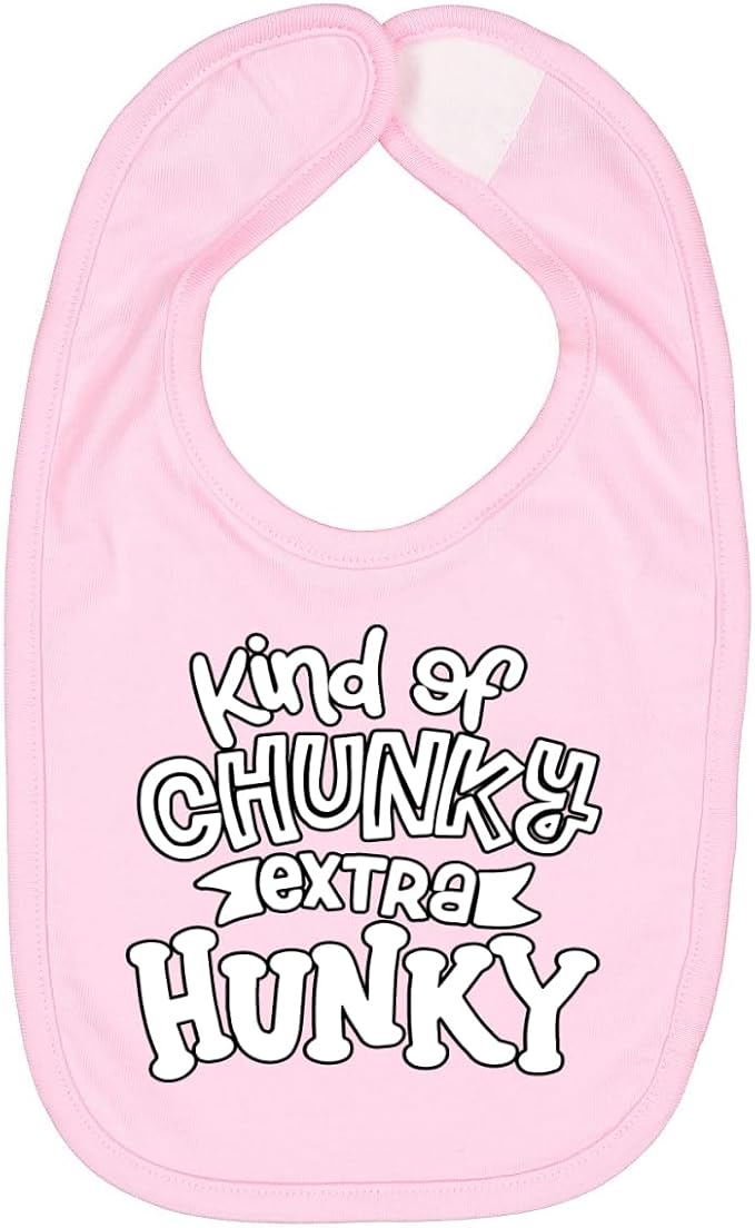 Wild Bobby Kind of Chunky Extra Hunky Humor Infant Premium Jersey Baby Bib by WildBobby