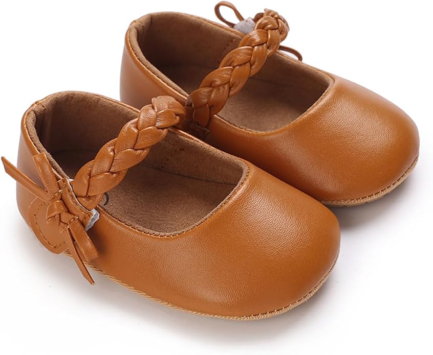 COSANKIM Baby Girls Mary Jane Flats Shoes Anti-Slip Rubber Sole Infant Toddler - Image 4