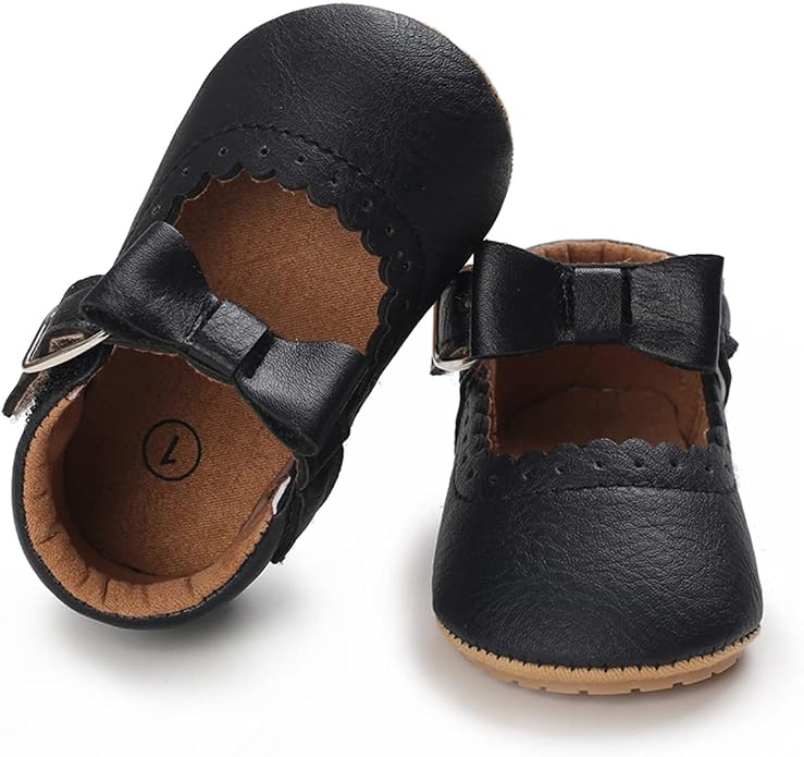 COSANKIM Baby Girls Mary Jane Flats Shoes Anti-Slip Rubber Sole Infant Toddler - Image 4