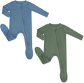 HAPIU Rayon from Bamboo Baby Footed Pajamas, 2 Way Zipper YKK, Footie by HAPIU